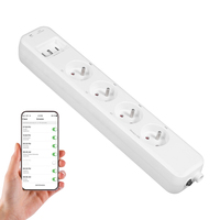 UE Smart Wifi Socket Multiprise France Rallonges avec 4 prises 3 ports USB