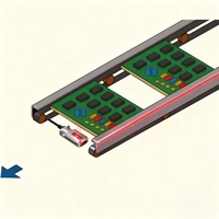 Capteur photoélectrique ultra-mince Micro BGS, capteur de faisceau ultra-fin pour la sécurité des portes de garage, mini capteur optique à faisceau traversant