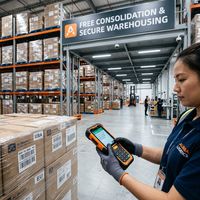 Transitaire professionnel pour l'expédition de fret de la Chine vers les États-Unis, le Canada, le Royaume-Uni, FBA, dropshipping, agent de fret combiné aérien et maritime