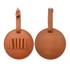 4 faux leather golf bag tags tee holder pu golf luggage bag tag laser or pad printing logo