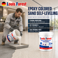 Revêtement de sol époxy auto-nivelant, sable coloré, revêtement de qualité alimentaire, peinture époxy en vrac, peinture époxy DIY, garage, résistant à la chaleur, antidérapant, faible odeur