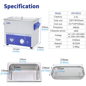 Machine de nettoyage à ultrasons <span class=keywords><strong>40000Hz</strong></span> nettoyeurs de vibration haute fréquence bijoux nettoyeur à ultrasons - Product Image 5