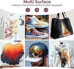 18 Màu Sắc Chế Tạo Kim Loại Sơn 250Ml Vĩnh Viễn Cho Quần Áo Không Độc Hại Sơn Cho Vải DIY Thủ Công T-Shirts Vải Sơn Bộ - Product Image 6