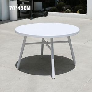 Mobilier de jardin moderne empilable Mobilier d'extérieur de restaurant à grille métallique - Product Image 5