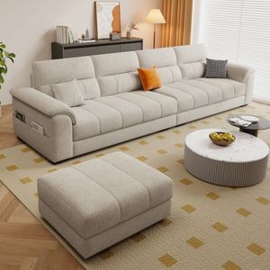 Ensemble de canapés trois places multi-personnes, canapé <span class=keywords><strong>gris</strong></span> moderne pour salon, petit appartement, grand canapé rembourré pour la maison et <span class=keywords><strong>l</strong></span>'appartement - Product Image 3