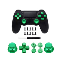 Pour ps4Game accessoires métal Dpad ABXY boutons bleu pour PS4 contrôleur remplacement analogique bâton Joystick métal ABXY boutons