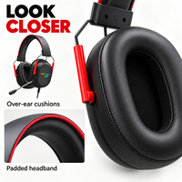 Headset Gaming Berkabel Over-Ear G95 Mikrofon Boom ABS IPX7 PC Esports Streaming Rapat Online Kantor Rumah