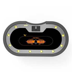 Tavolo da Poker Professionale YH <span class=keywords><strong>con</strong></span> Gambe a H, Prezzo Economico, <span class=keywords><strong>con</strong></span> Vassoio per il Dealer - Product Image 5