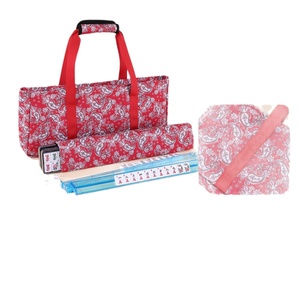 Stock de Mahjong américain en gros, ensemble de Mahjong en acrylique cristallin personnalisable |   Sac de transport portable pour dés de jeu classiques asiatiques |   En vrac - Product Image 1