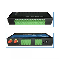 12 Port IO Saluran, RTU TCP MQTT JSON Modem LTE, 4 Soket Saluran, 8 Relay Sinyal Jam Alarm ZHC492C