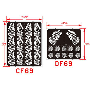 Meilleurs autocollants de tatouage temporaire en PVC pour mariée, motifs simples et uniques de henné Mehndi, pour application sur les mains et les pieds, durent 1 à 7 jours - Product Image 4