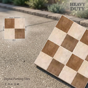 Carreaux de sol en porcelaine émaillée numérique antidérapants et résistants Vistaar 400x400mm pour extérieur - Product Image 2