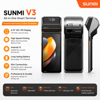 SUNMI V3, paiement mobile intelligent, écran tactile 6,75 pouces, Android 13, terminal de point de vente économique pour supermarchés et pharmacies