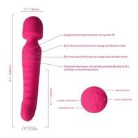 Vibrador Inteligente de 10 Frecuencias con Calefacción, Resistente al Agua IPX6, Silicona Flexible + ABS, Recargable por USB, Juguete Sexual para Mujeres, Estimulador de Punto G