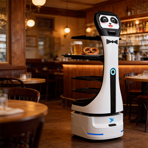 Robot de livraison de nourriture IA pour restaurants, vente en gros, Alpha Factory, similaire aux robots <span class=keywords><strong>Pudu</strong></span>, Keenon, DinerBot, OrionStar, Lucki - Product Image 4