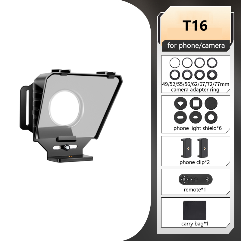 Black T16+camera adapter ring