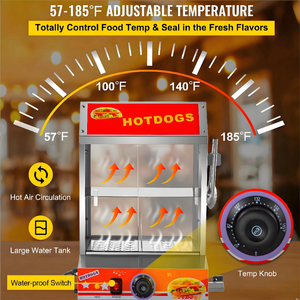 热卖商用热狗汉堡蒸笼，带包子取暖器，适用于便利店食品保温展示 - Product Image 6