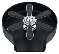 Meilleures ventes 2024 Mouhoti X-2 Rinse-verre moderne noir pour robinet, accessoire pour éviers de cuisine et bar, lave-tasses en acier inoxydable