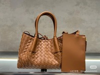 Tas Selempang Wanita Elegan Tenun Tangan Murni Pinacoteca dengan Pegangan Tunggal, Dompet Koin Modis dengan Lapisan PU untuk Wanita