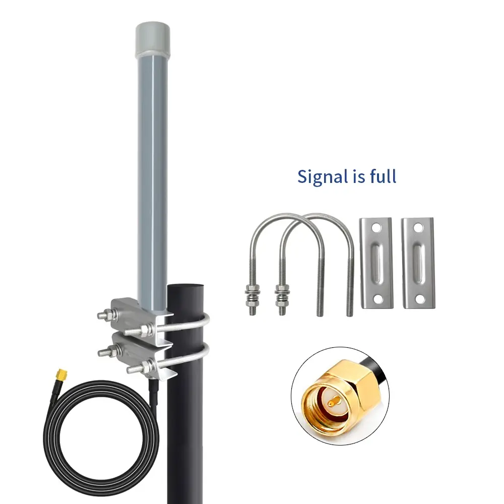 Antenna FRP 3Dbi 5.8Dbi 8Dbi 9Dbi 10Dbi 12Dbi 868Mhz 915 Mhz 868 915 Mhz Lora Antenna esterna in fibra di vetro