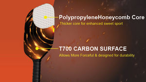 Pro-Level Edgeless Carbon Fiber Pickleball Paddle con control de precisión - Product Image 4