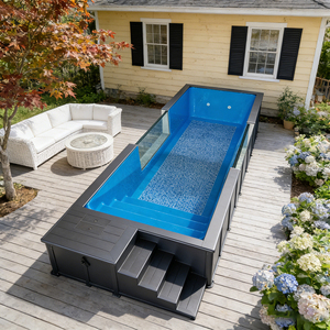 Piscinas, piscina exterior, piscina circular, piscina de fibra de vidrio, piscina usada, piscina de 6 m, piscina con tumbona - Product Image 4