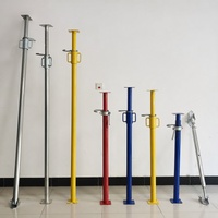 Étais de construction réglables en acier pour échafaudage en béton, type Acrow, Q235, peints, pour coffrage de bâtiment WOHENG WH-A