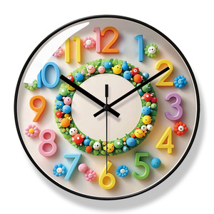 Cartone animato orologio <span class=keywords><strong>da</strong></span> <span class=keywords><strong>parete</strong></span> casa semplice moda quarzo creativo orologio <span class=keywords><strong>da</strong></span> <span class=keywords><strong>parete</strong></span> per bambini carino - Product Image 2