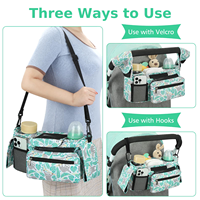 Sac de rangement universel isotherme pour biberons, sac de voyage extérieur pour bébé, sac de poussette, organisateur de poussette pour bébé