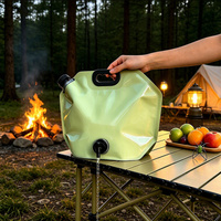 Sac à eau pliable 8L, conteneur de stockage en plastique épaissi portable pour le camping, les voyages en voiture