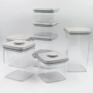 Set of 6Pcs Tall Pasta Storage Container with Lid, Food Storage Jar Kitchen