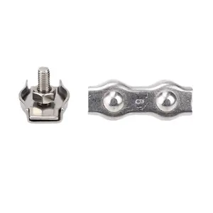 Rigging Hardware 304 316 Cuerda de alambre de acero inoxidable Simplex Duplex Clip