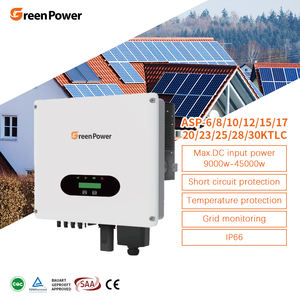 <span class=keywords><strong>GreenPower</strong></span> IP66 6kw 8kw 10kw 12kw 15kw 17kw 20kw 23kw 25kw 28kw 30kw Onduleur à onde sinusoïdale pure sur réseau pour système solaire - Product Image 1