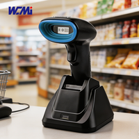 Escáner de Código de Barras WCMI, Lector de Códigos QR 2D 1D, Inalámbrico, Portátil, BLE, USB, 2.4G, para Supermercados, Almacenes, Inventario
