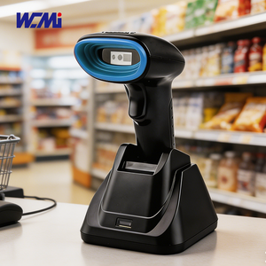Lecteur de codes-barres portable WCMI 2D 1D avec scanner de codes QR, connectivité BLE USB 2.4G sans fil pour supermarchés, entrepôts et inventaire - Product Image 1