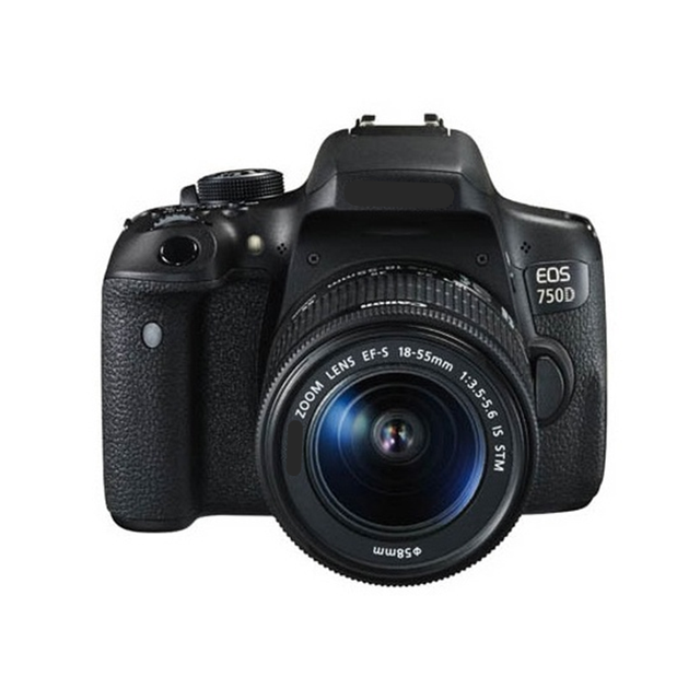 DSLR Camera 750D Body, 24.2MP APS-C CMOS Sensor, 3" Flip Touch Screen, Full HD Video, Wi-Fi NFC, EF-S Mount