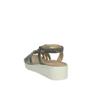 Amarpies Sandalias de cuña para mujer ABZ26556 Zapatos de verano con tiras y plataforma color bronce - Product Image 2