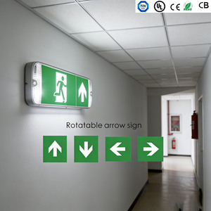 Lumière d'urgence de couloir à montage en surface, étanche IP65, signalisation de <span class=keywords><strong>sortie</strong></span> « Running Man », certification CE CB UL - Product Image 2