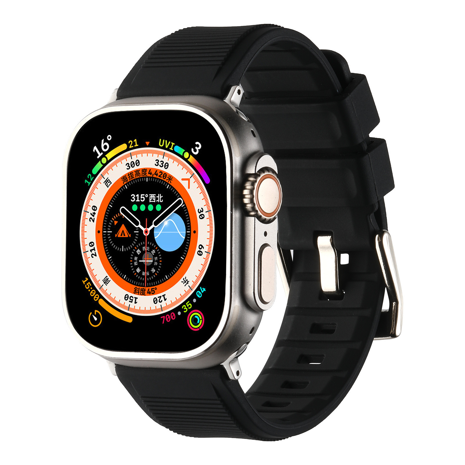 Noir (bracelet de montre uniquement)