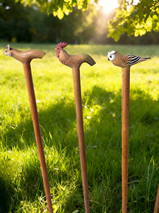 Bâton <span class=keywords><strong>de</strong></span> <span class=keywords><strong>marche</strong></span> en <span class=keywords><strong>bois</strong></span> avec poignée en forme d'animal pour la randonnée et le camping - Product Image 2