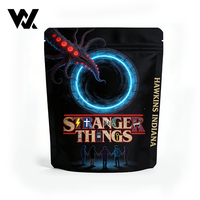 Emballage personnalisé imprimé en CPP de qualité alimentaire sur le thème de Stranger Things pour chips de banane, chips de plantain, popcorn, chips de pommes de terre, sachet plat