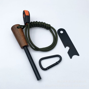 Allume-feu en tige de magnésium avec manche en bois, pour survie en extérieur, camping, étanche, coupe-vent, alliage solide, 880 mm - Product Image 5
