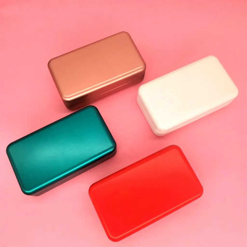 Multi Color Metal Food Grade Tea Candy Storage Box Jewelry Cans Rectangular Metal Tin