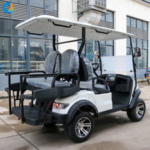 Voiturette de golf électrique certifiée CE avec 4 sièges, moteur AC, batteries lithium et plomb-acide 48V - Product Image 3