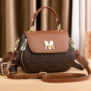 Women's tote bag summer <b>small</b> PU messenger <b>backpack</b> with zipper closed street trend style wholesale - Product Image 1