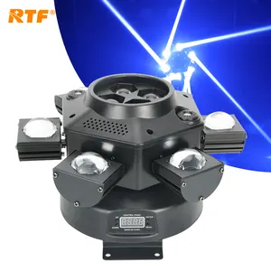 ไฟเลเซอร์ขยับได้ชนิดแมงมุม RTF ราคาถูกไฟ LED แบบอินฟินิตี้การหมุนของ DJ ปาร์ตี้แสงไฟเลเซอร์สำหรับห้องจักรยาน