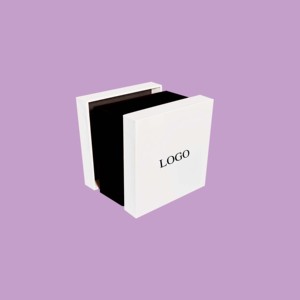 Caja <span class=keywords><strong>de</strong></span> Embalaje Cuadrada Blanca Rígida con Tapa y Base para Cosméticos, Joyería, Aromaterapia, Caja <span class=keywords><strong>de</strong></span> Lujo para Velas con Inserto Personalizado y Logotipo Personalizado - Product Image 3