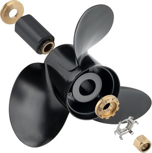 Mới winibo OEM nhôm phía ngoài cánh quạt 14.25x21 Pitch | 48-832832a45 (nâng cấp cao su HUB Bộ dụng cụ bao gồm) phù hợp - Product Image 4