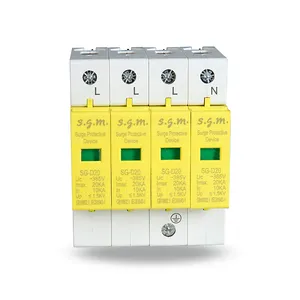 High Quality SG-D20 SPD 4P AC Power Surge Arrester Protective Protector Device Stabilizers