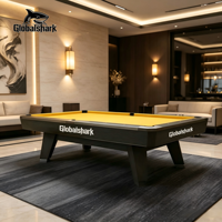 Table de billard de luxe en bois massif, table de billard américaine standard, table de jeu d'intérieur en ardoise massif pour villa, club, bar